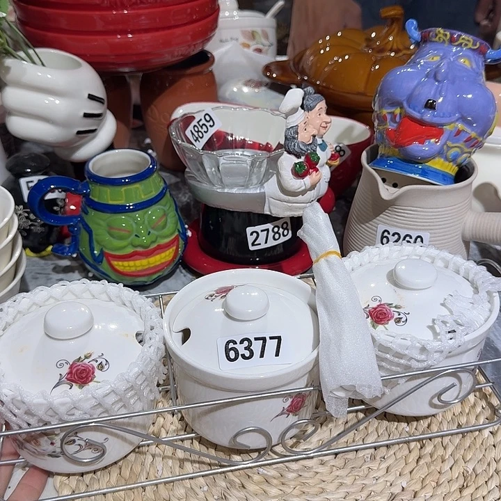 瓷片微瑕陶瓷满15包邮6377