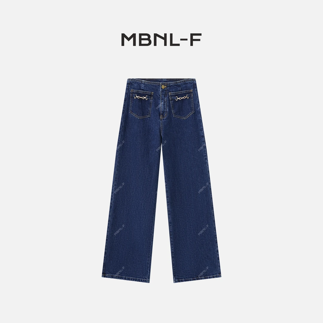 MBNL-F“金链牛仔”  高定显瘦极简高级感牛仔裤 秦磊XM-XKZ1017