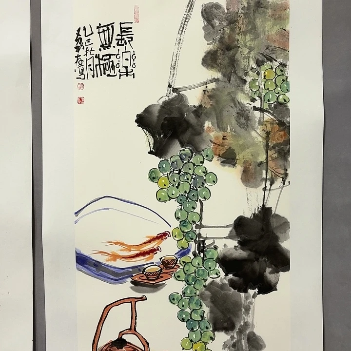 国画亲笔手绘放心去藏