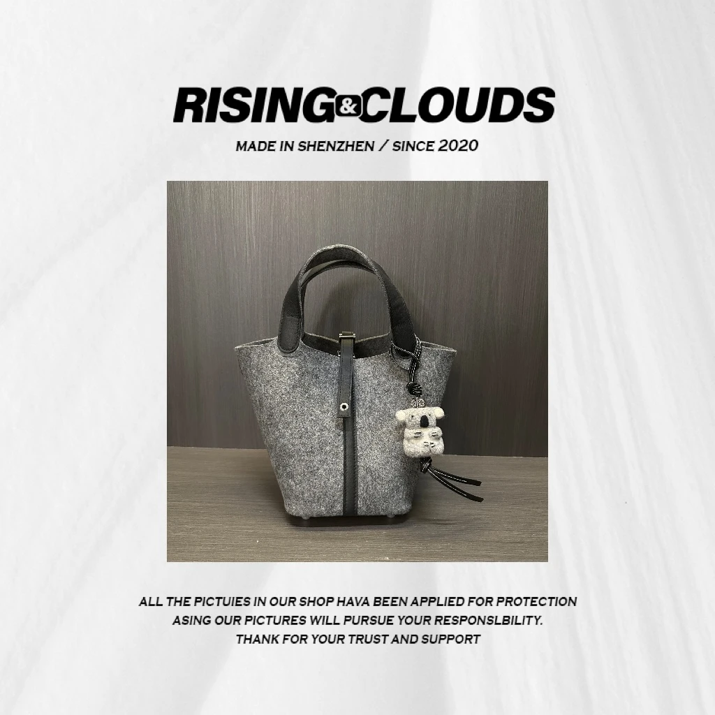 RISING&CLOUDS【小云姐】深圳百搭气质菜篮子包包120511