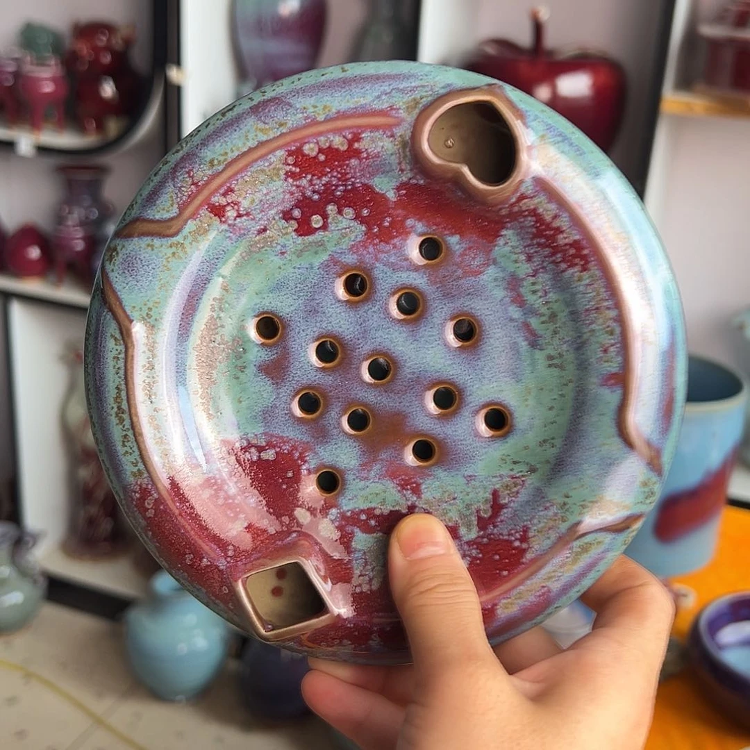 熠***摆件郑家钧窑摆件