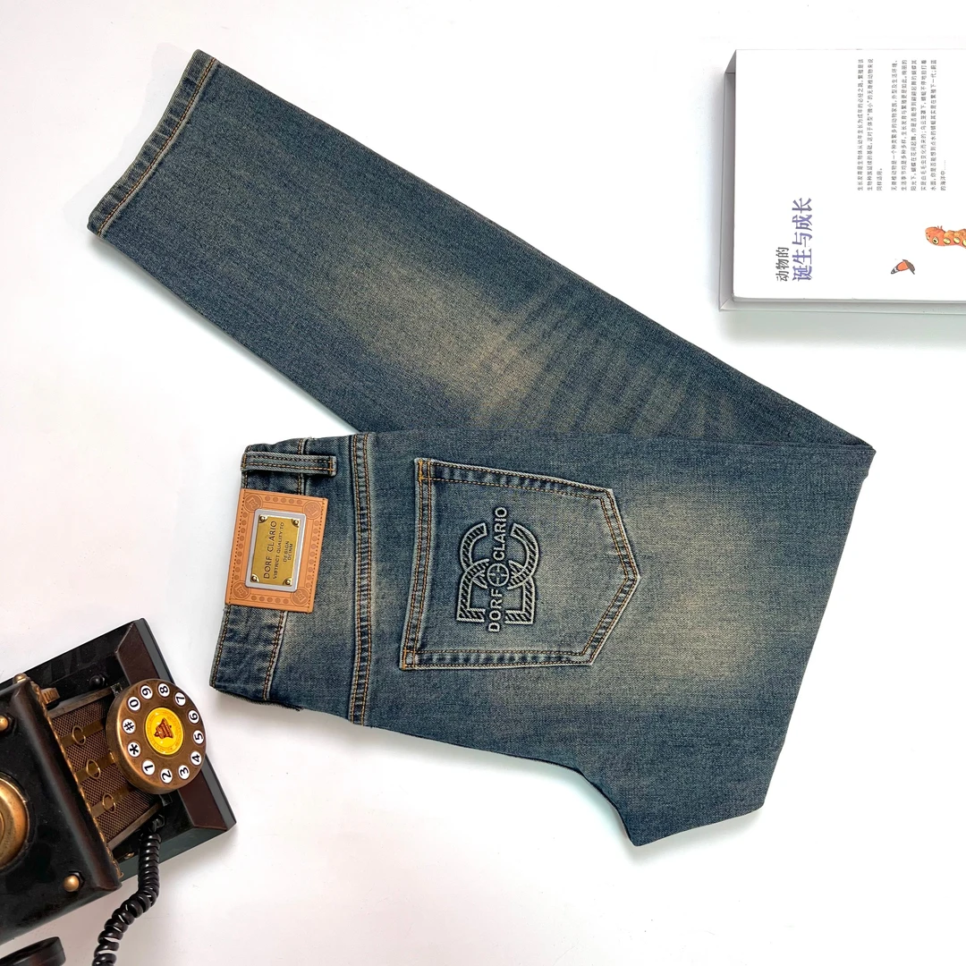 【2025夏款新品定制】20325-12重工男士水洗欧货牛仔裤