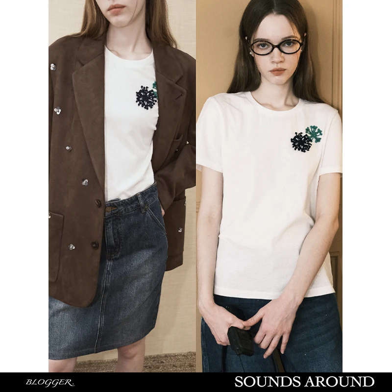 SOUNDS AROUND 早春穿搭原创设计烟花胶囊系列亲肤棉感圆领T恤