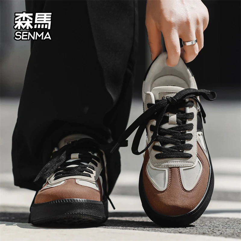 【双11返场】森马情侣冬季复古百搭时尚德训鞋男款厚底上班休闲潮鞋