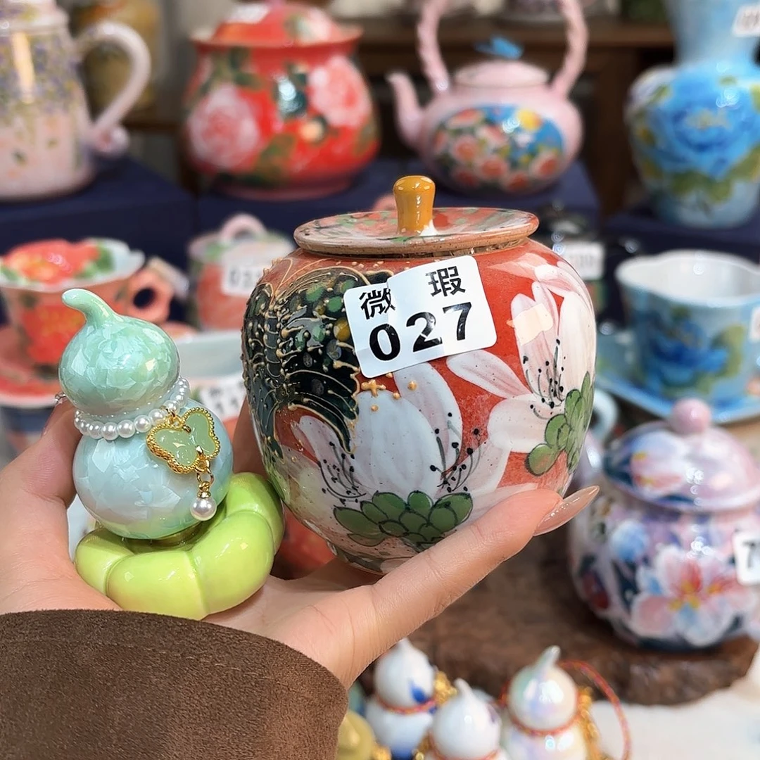 圆***子景德镇手绘高温釉下彩陶瓷茶具