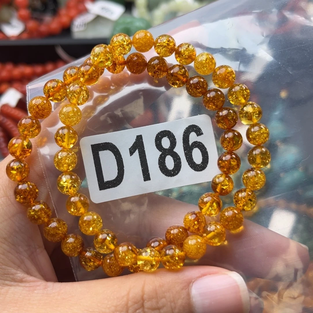 好***鲤琥珀未镶嵌珠宝奇石