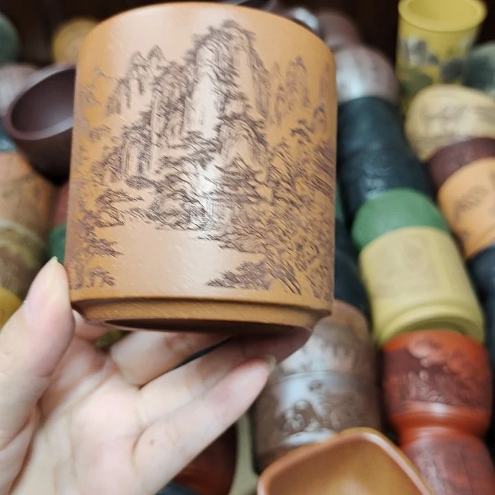 茶杯紫砂宜兴紫砂茶具正品