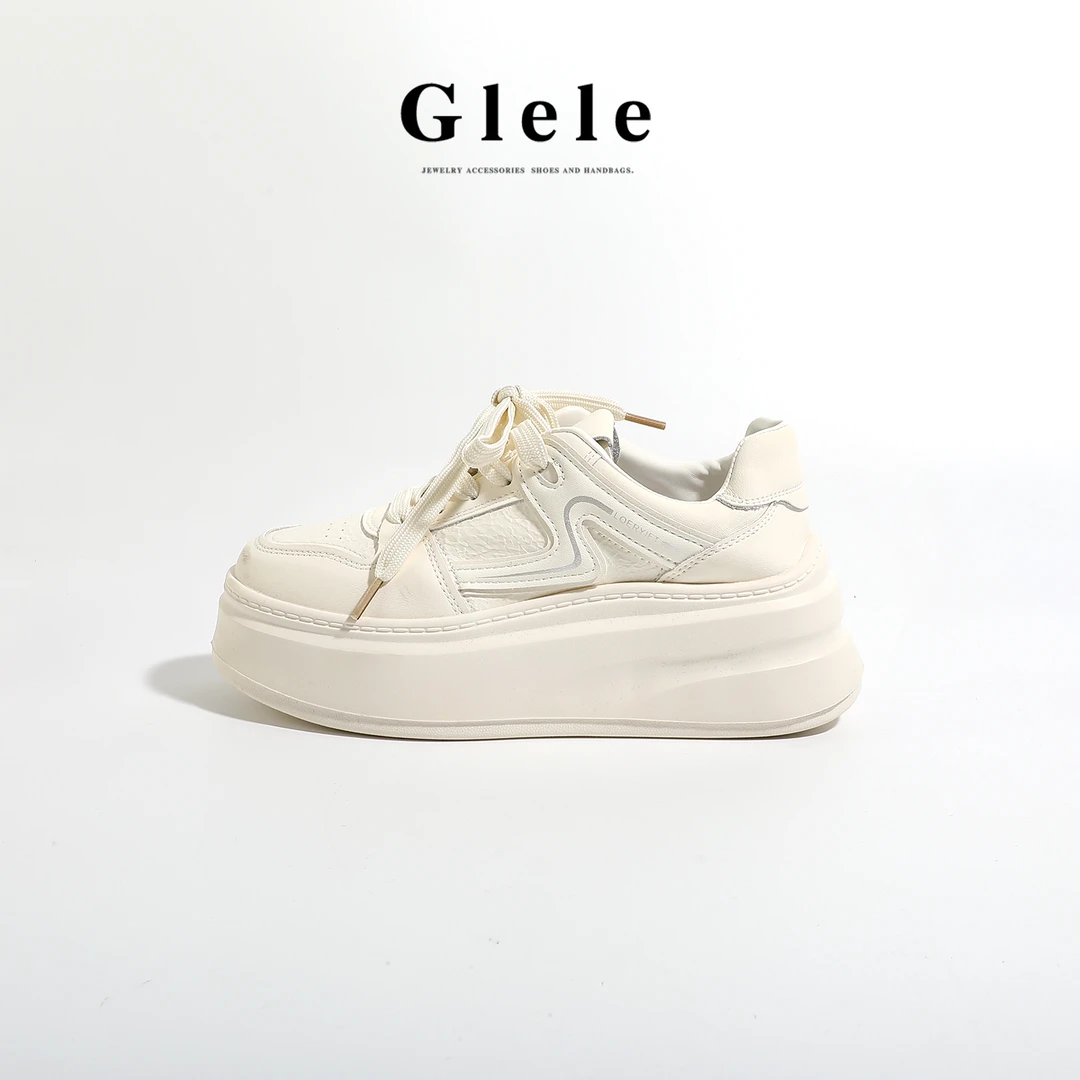 Glele私服【肯豆小白鞋】百搭舒适休闲风板鞋小白鞋女