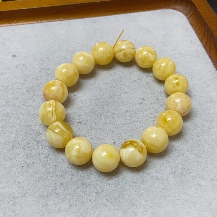 蜜蜡未镶嵌裸石手串