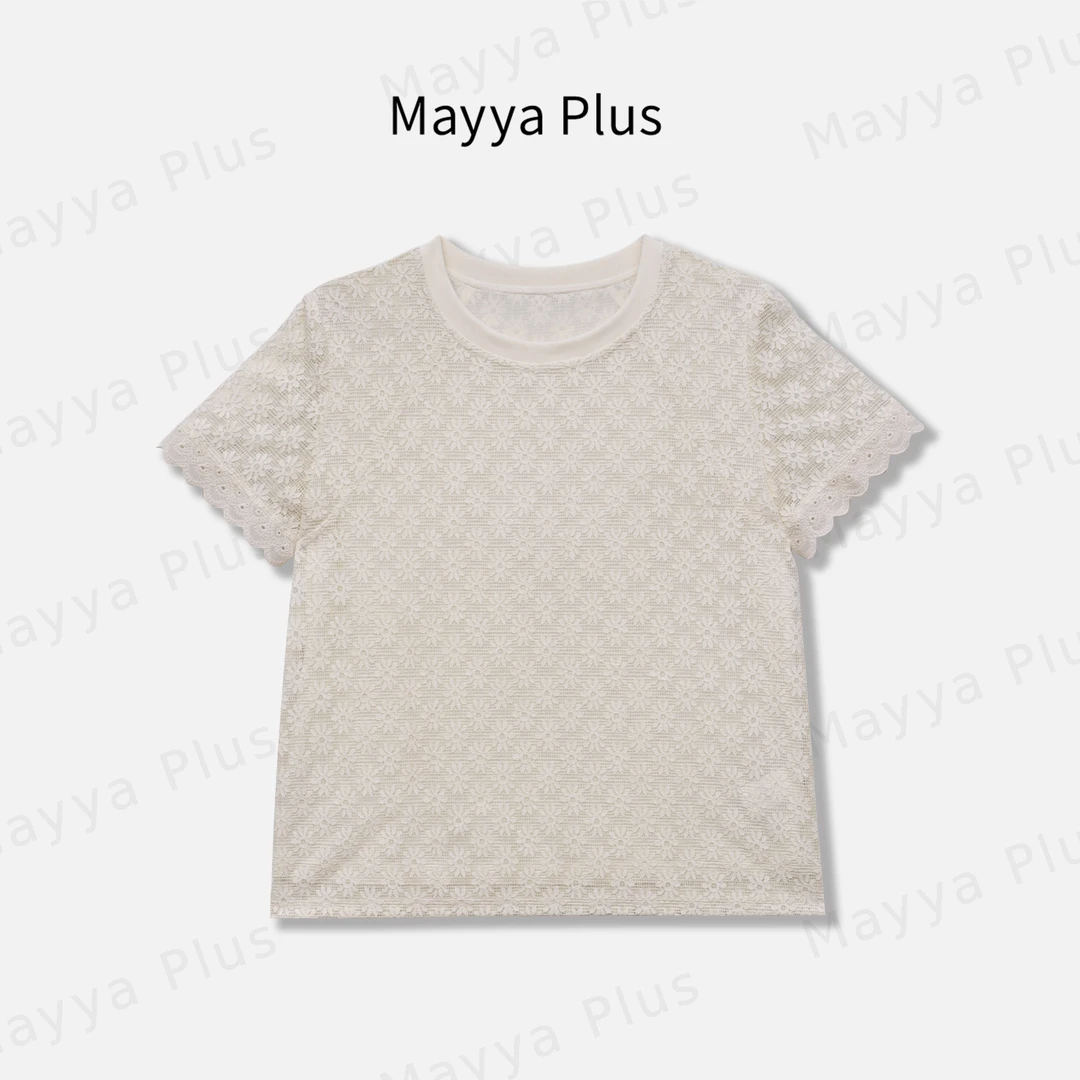 【奶油菊】Mayya Plus麦芽定制高级感小众设计短袖T恤上衣32528252