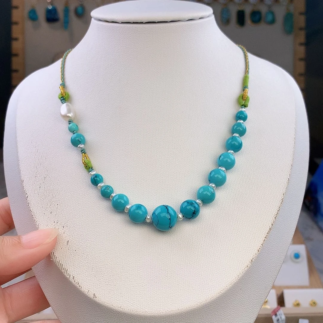 绿松石未镶嵌颈饰