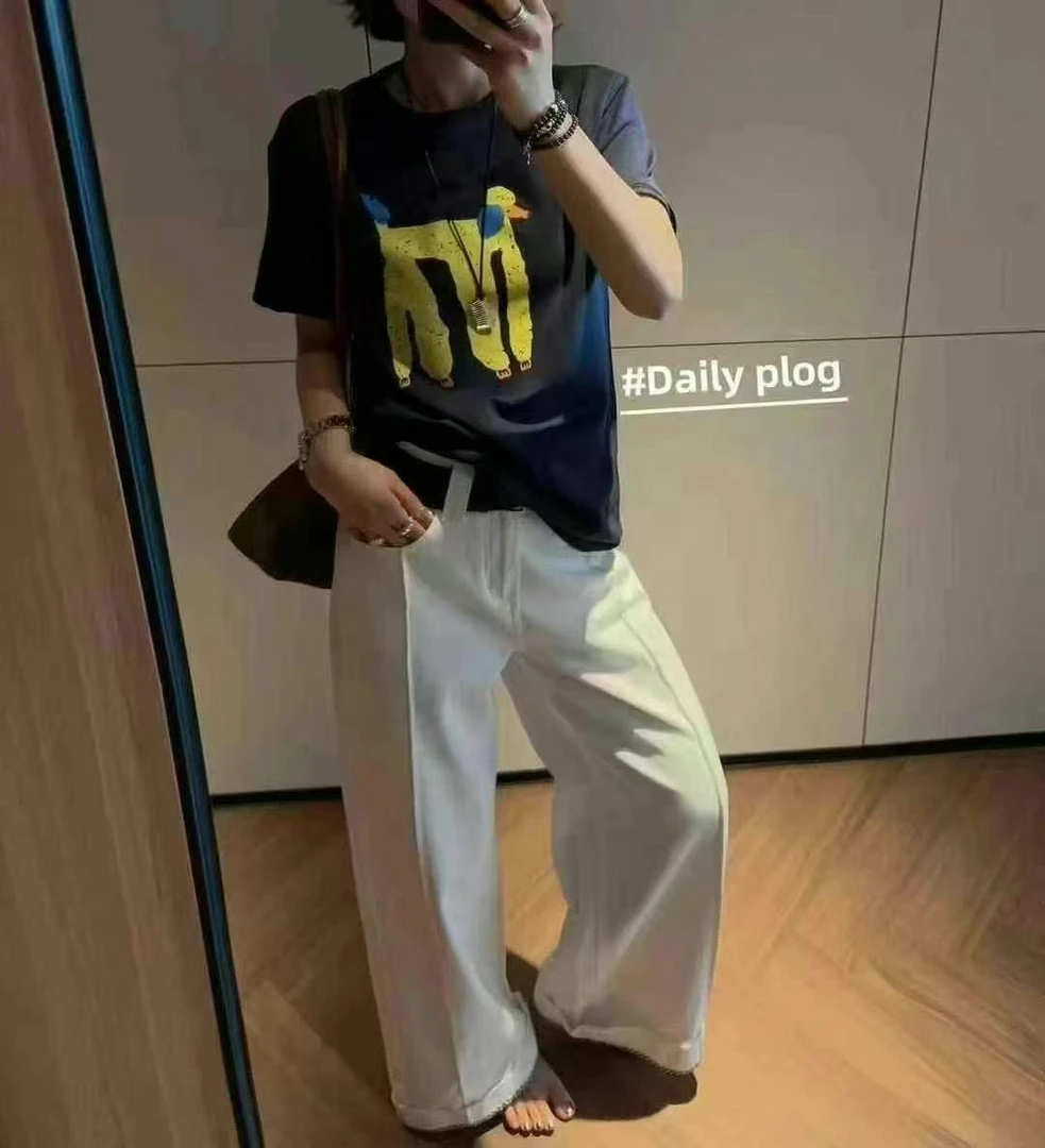 【肉总】新款时尚卡通贵宾小狗印花上衣9087