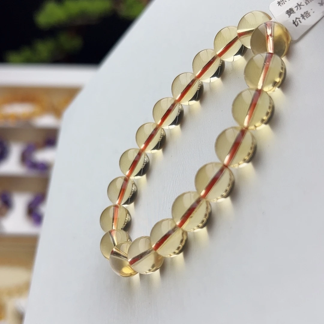 水晶手链未镶嵌黄水晶10.4mm28.37