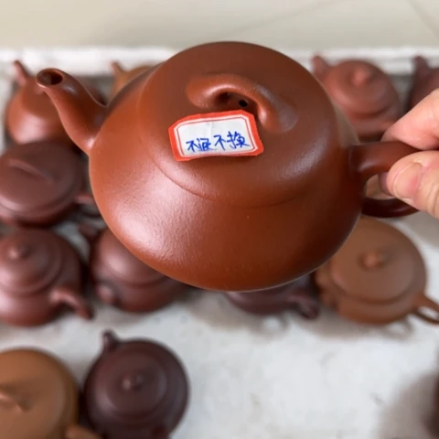 紫砂茶壶塞*风小红泥料220cc