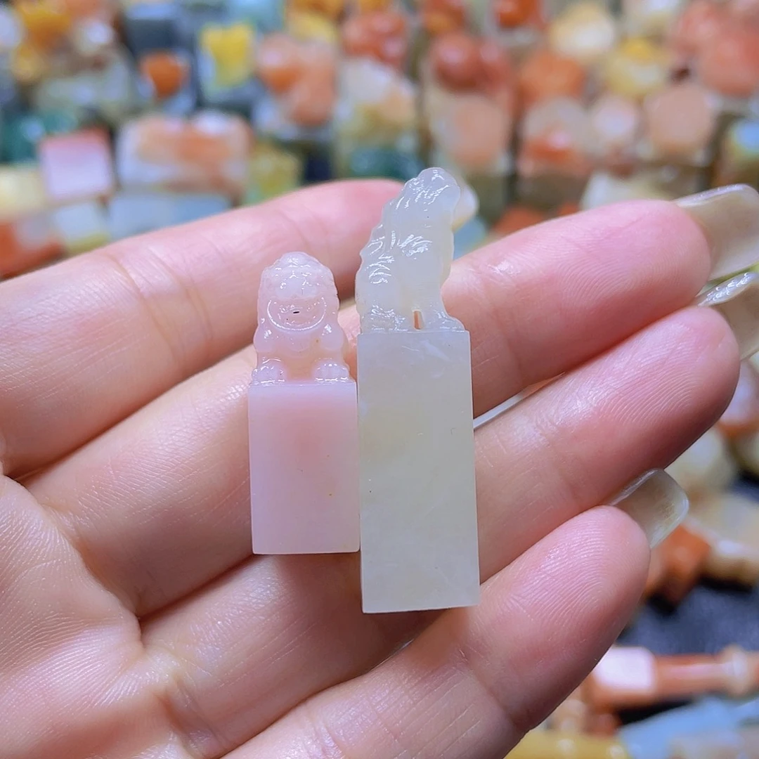 青田石印石牙签章