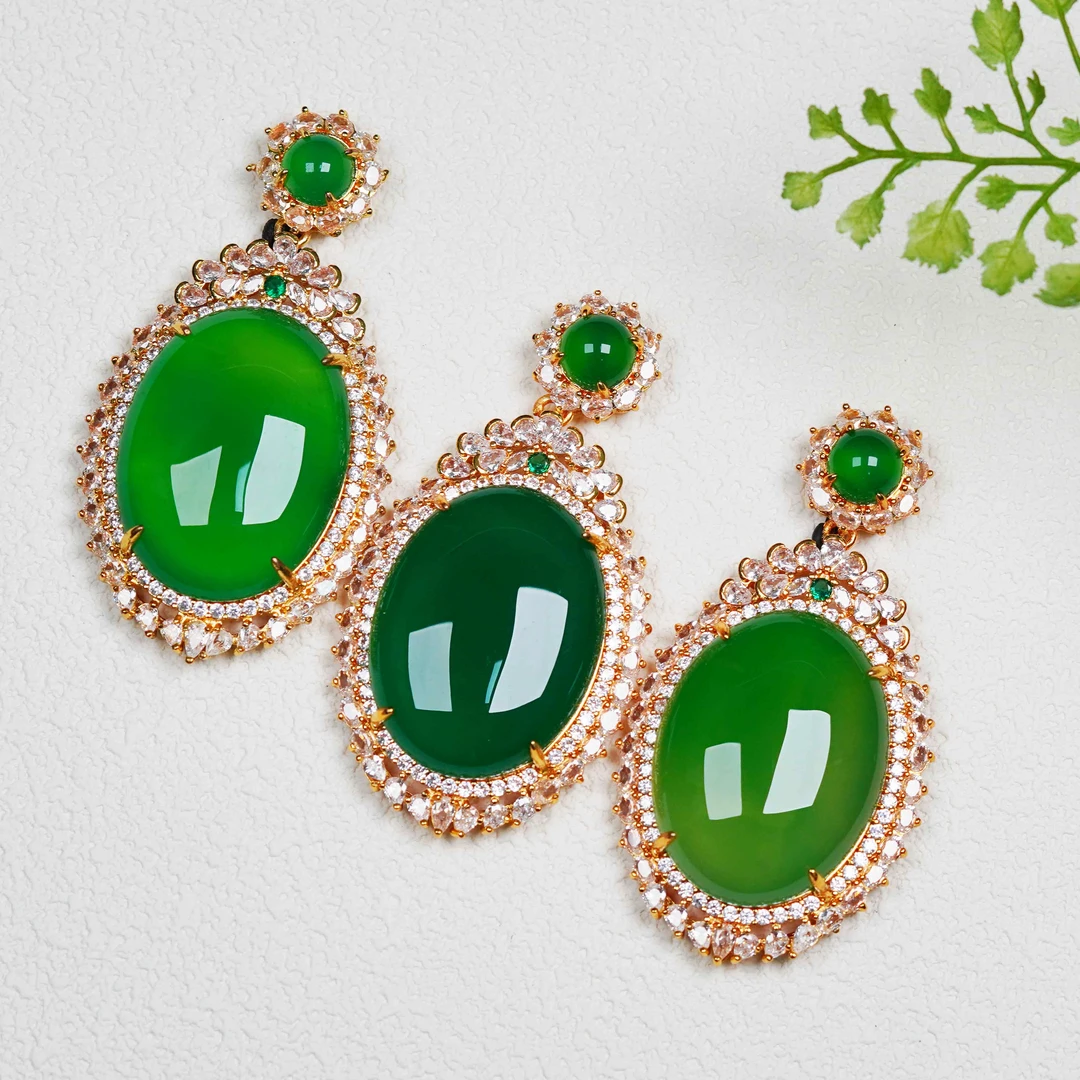 天然玉石保真DMH209-2   静谧森系鸽子蛋吊坠 多样性发其一