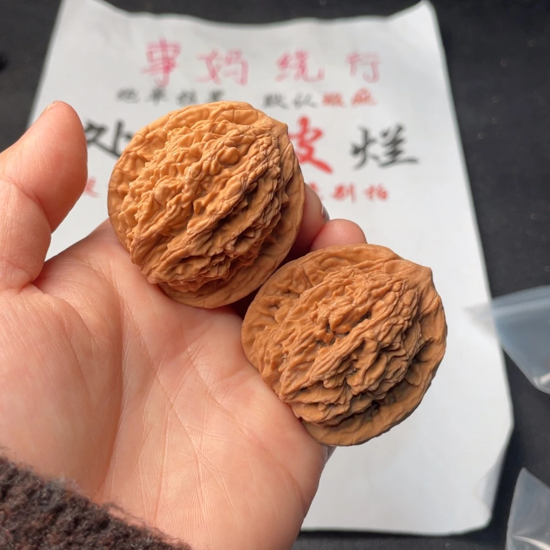 文玩核桃把件404。43虎头