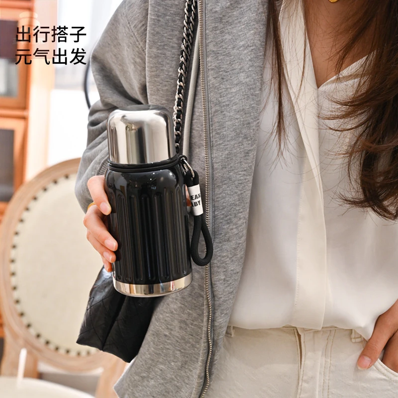 316不锈钢保温杯儿童双饮杯迷你口袋杯学生水杯高颜值茶水分离杯