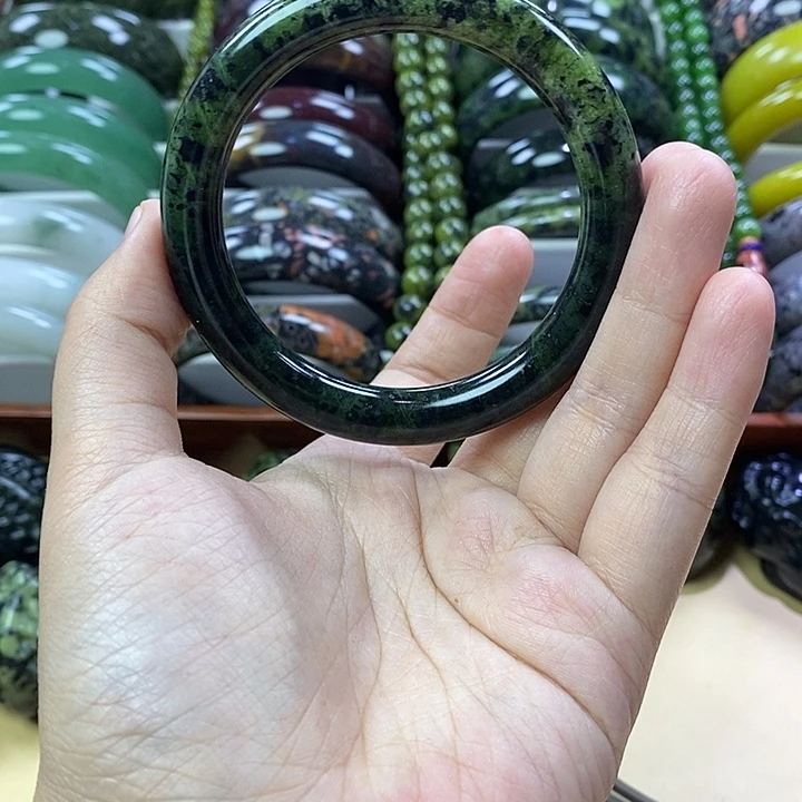 未镶嵌蛇纹石玉56圆条4号