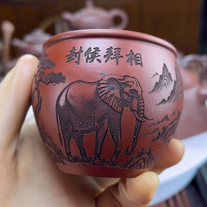紫砂茶壶紫砂花茶