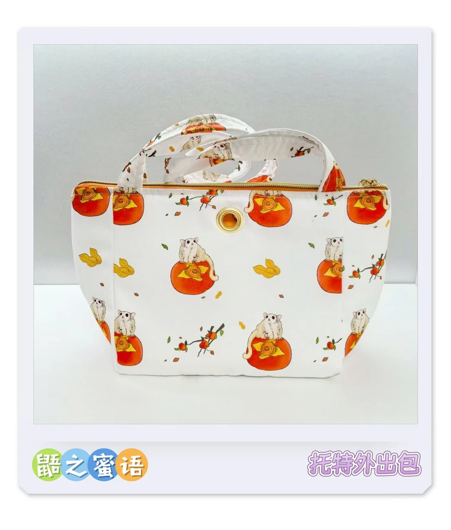 蜜袋鼯外出包 托特外出包  春夏秋款外出包 手拎腋下两用 3只小蜜