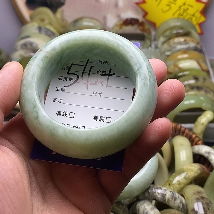 未镶嵌蛇纹石玉手镯用****8