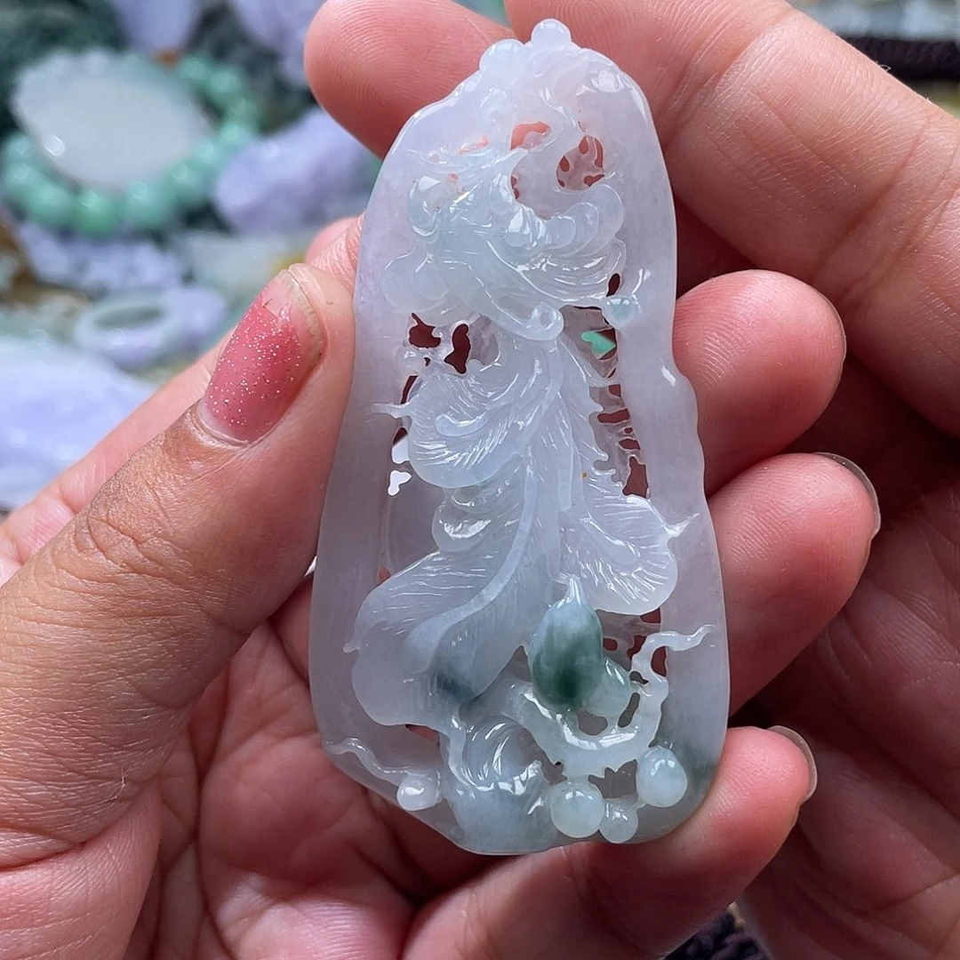 翡翠未镶嵌颈饰翡玉缘翡翠