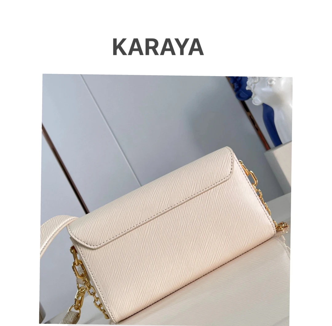 B075· KARAYA新款时尚百搭女包 【扭一扭白色】2596