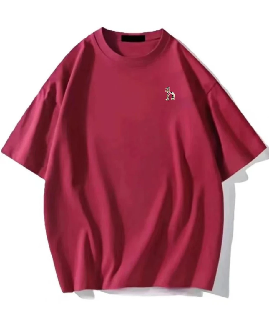 ROYALPALMPOLOSPORTSCLUB万针刺绣潮流时尚情侣款纯棉短袖-h狗