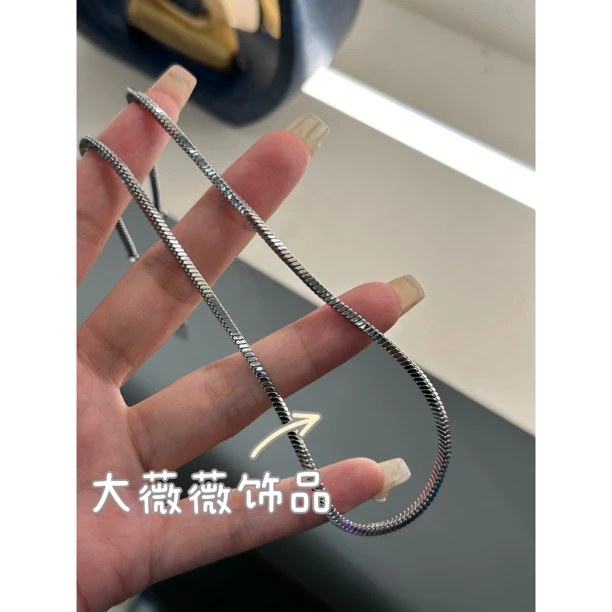 铜合金项链 高级感蛇骨气质项链-67605