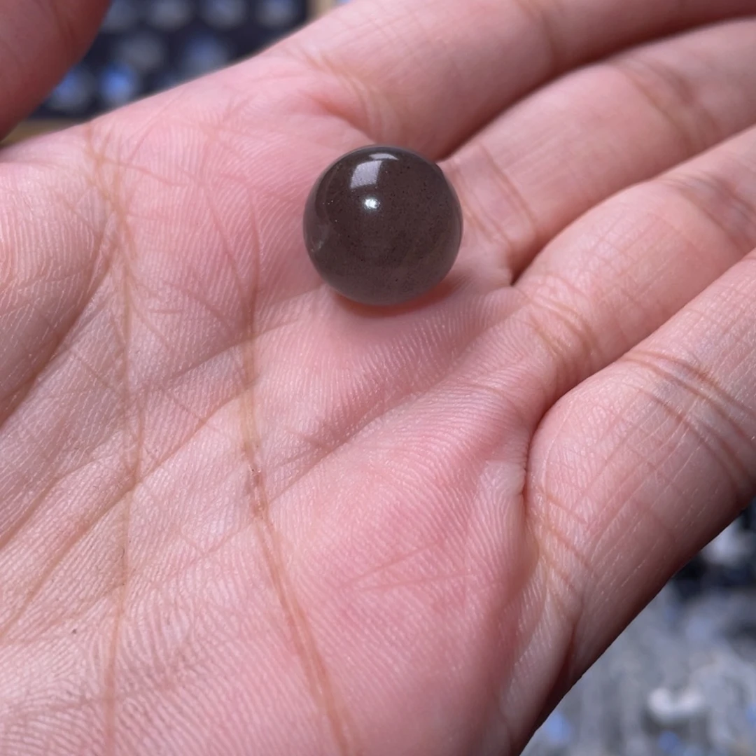 拉长石吊坠(不含链)未镶嵌槿拉长石单珠13.9mm