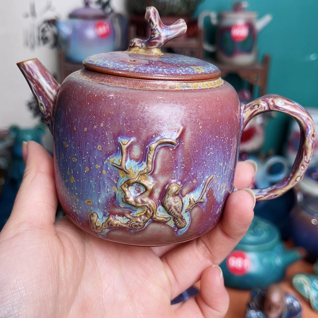 壶飘****)钧瓷艺术作品壶