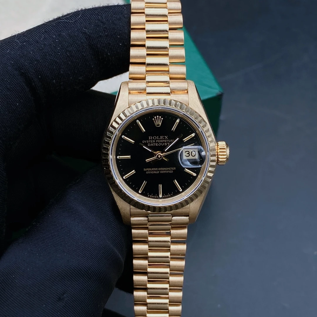 99新 Rolex/劳力士 日志69178/黑盘/机械女表/表径26mm