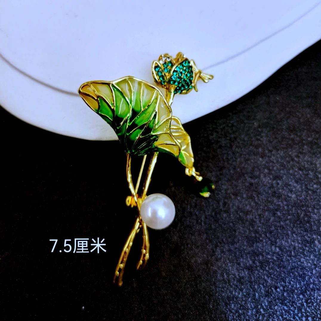 合金胸针 003 国风款荷花胸针