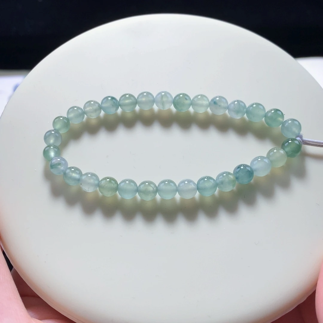 翡翠手链未镶嵌莫兰迪