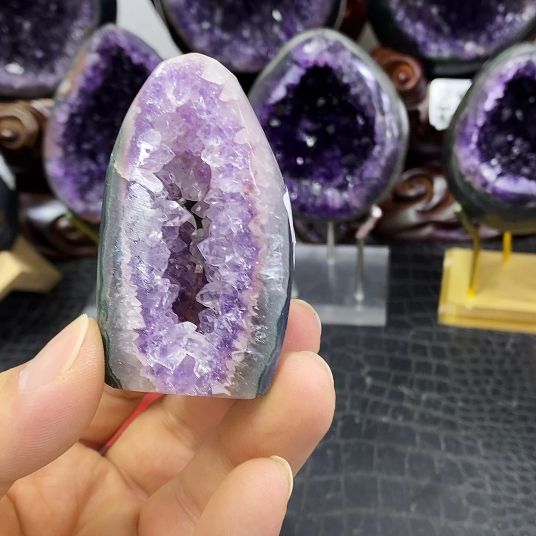 未镶嵌大型摆件（非配饰）水晶紫水晶 紫水晶窝窝255