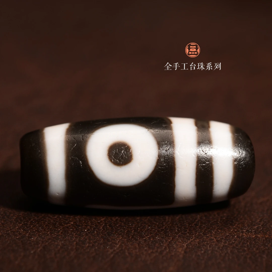 小卢 L手工定制锁骨链(现代染色玛瑙缠丝玛瑙折线二眼天珠制品)