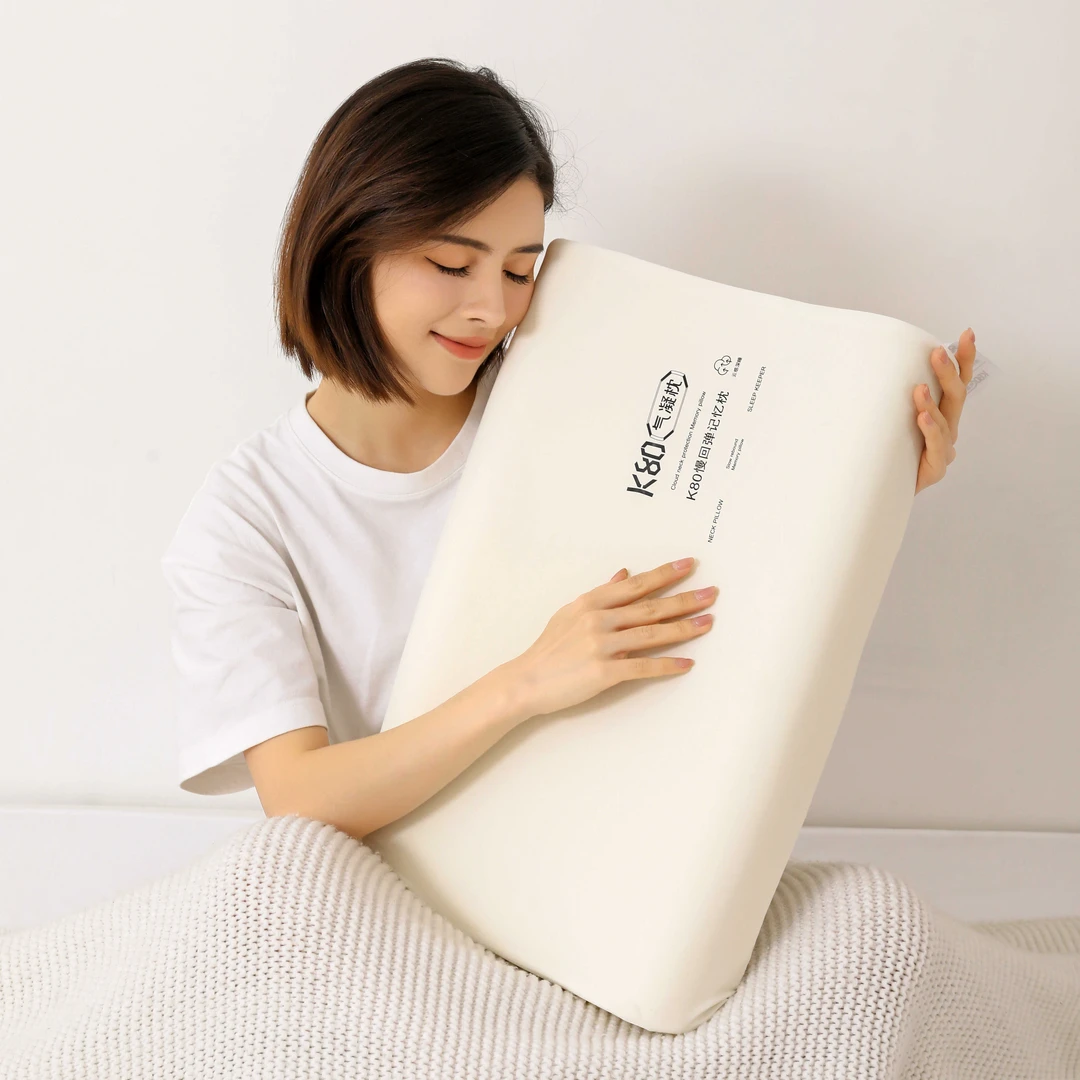 K80慢回弹记忆棉枕头护颈椎助睡眠枕芯