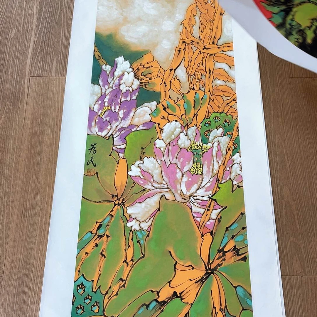 国画把头靠自己准备去做