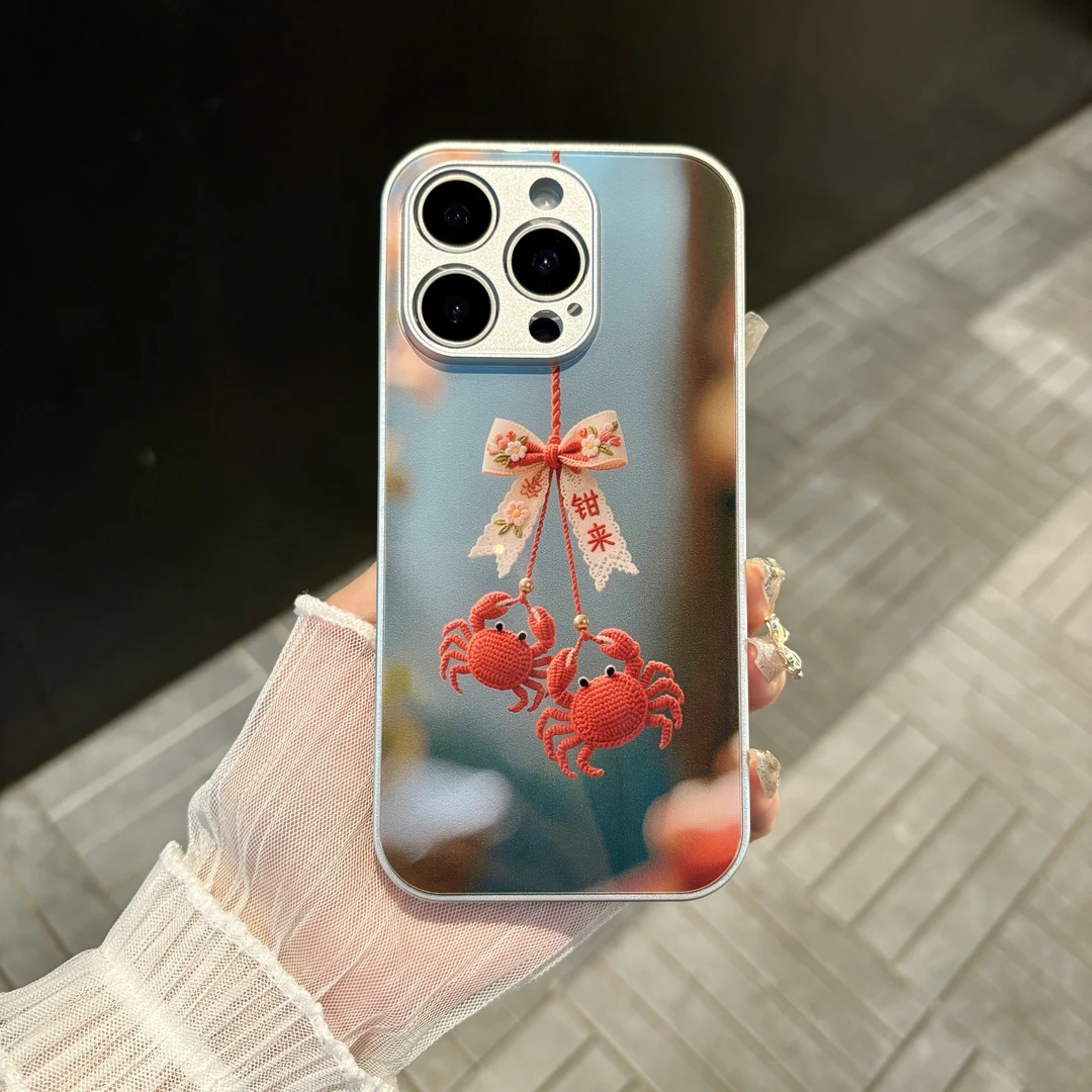 苹果/华为/oppo/vivo/小米 钳来适用iPhone16/17肤感玻璃手机壳