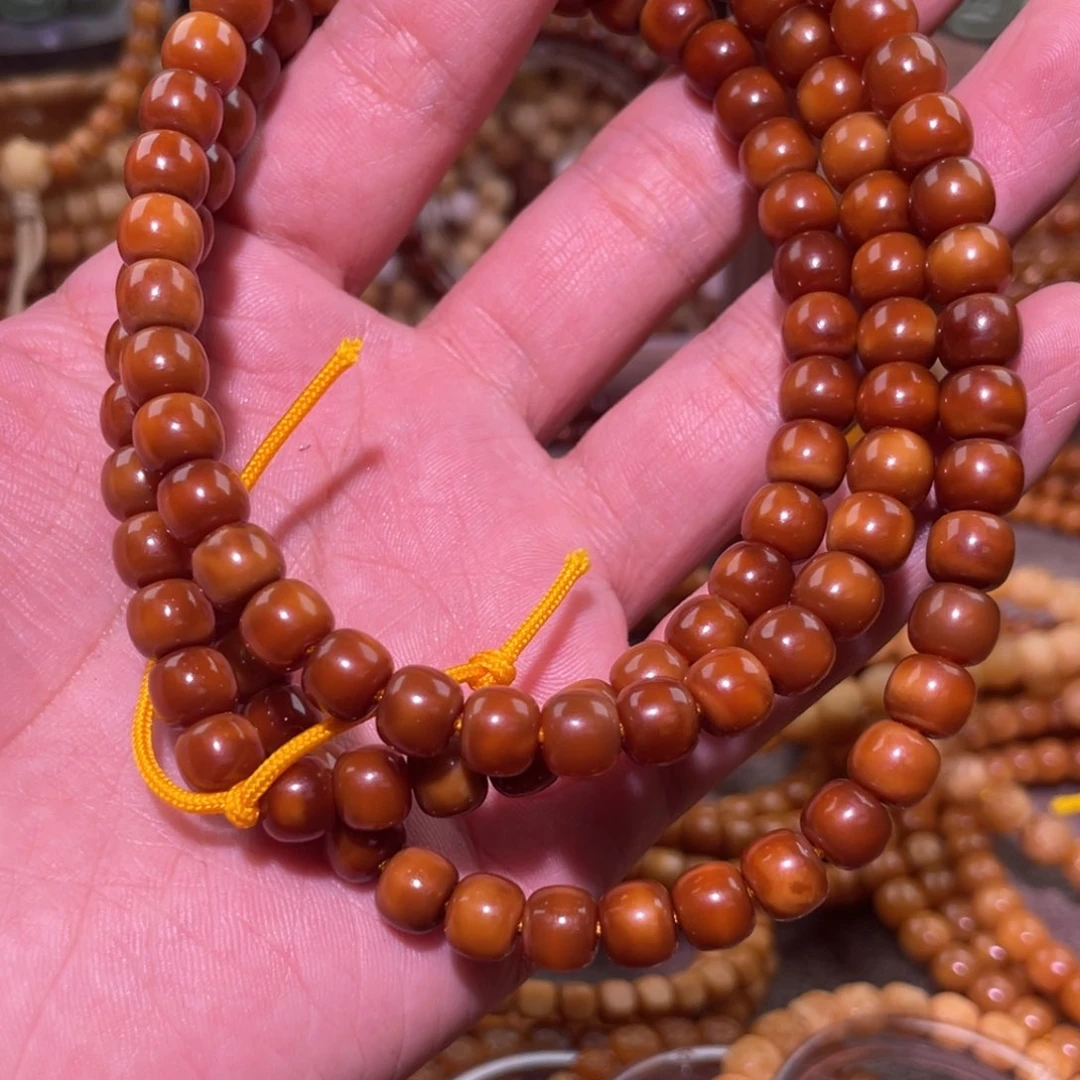 星月菩提吊坠七****恼8×7藏红玉化脖挂