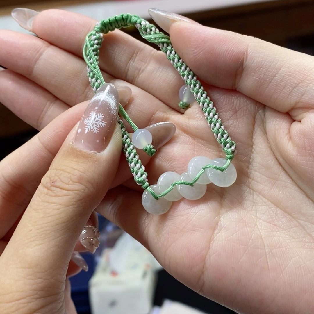 未镶嵌手链翡翠E****°翡翠