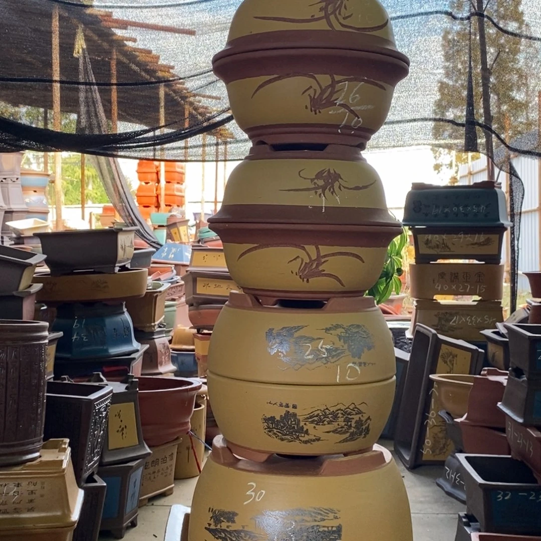 紫砂花盆紫砂紫砂