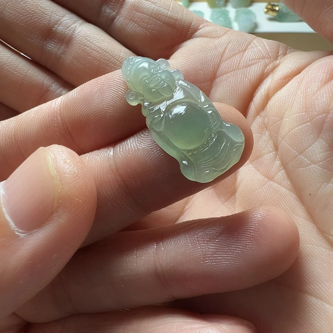 定制翡翠未镶嵌财神