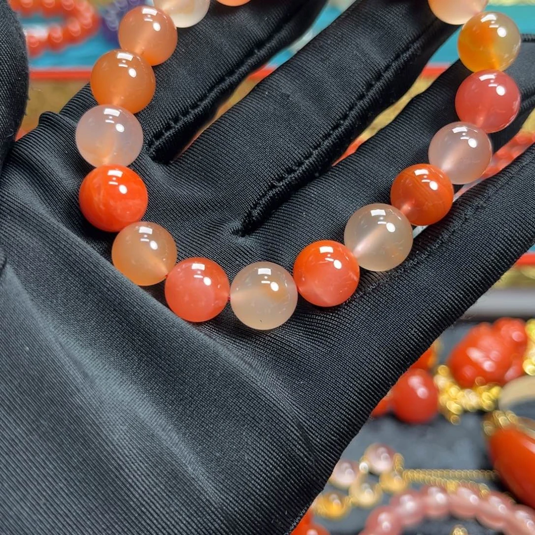 南红玛瑙未镶嵌手串