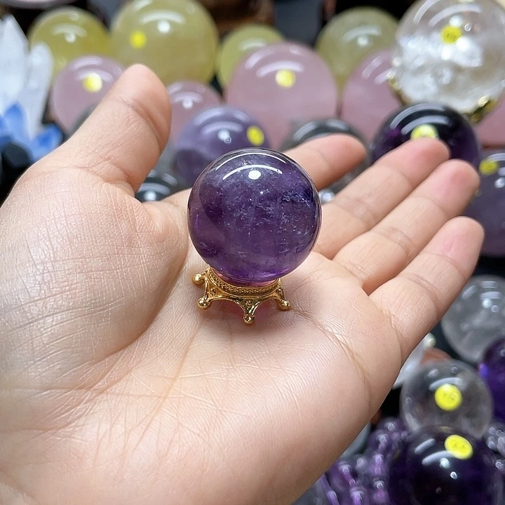 水晶水晶球紫卡2.8福利款未镶嵌