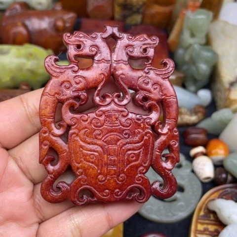 和田玉未镶嵌颈饰76