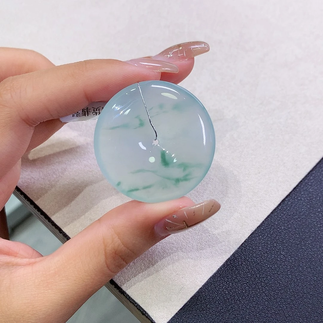 翡翠未镶嵌吊坠(不含链)35-5.9