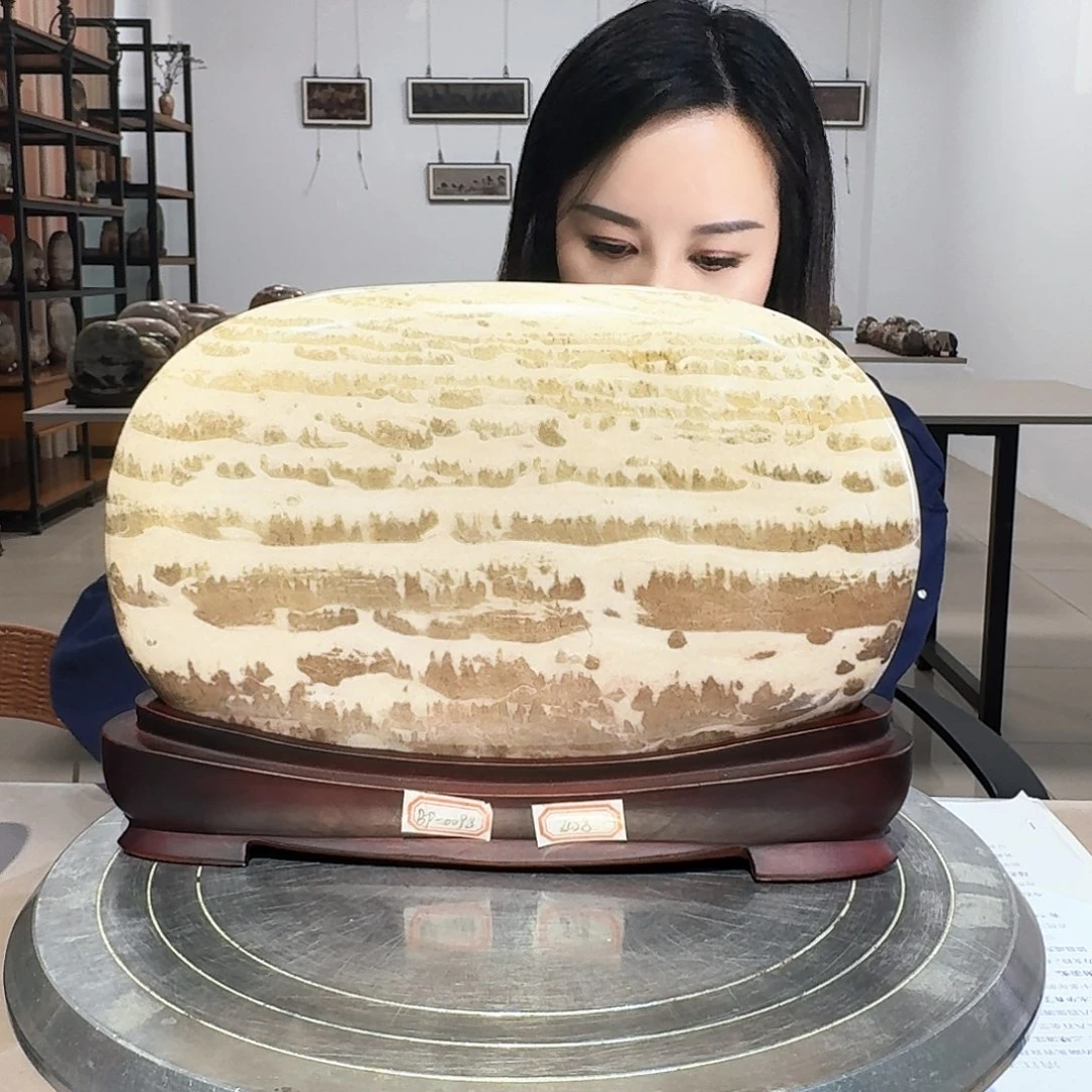 25×18×4 长江画面石摆件