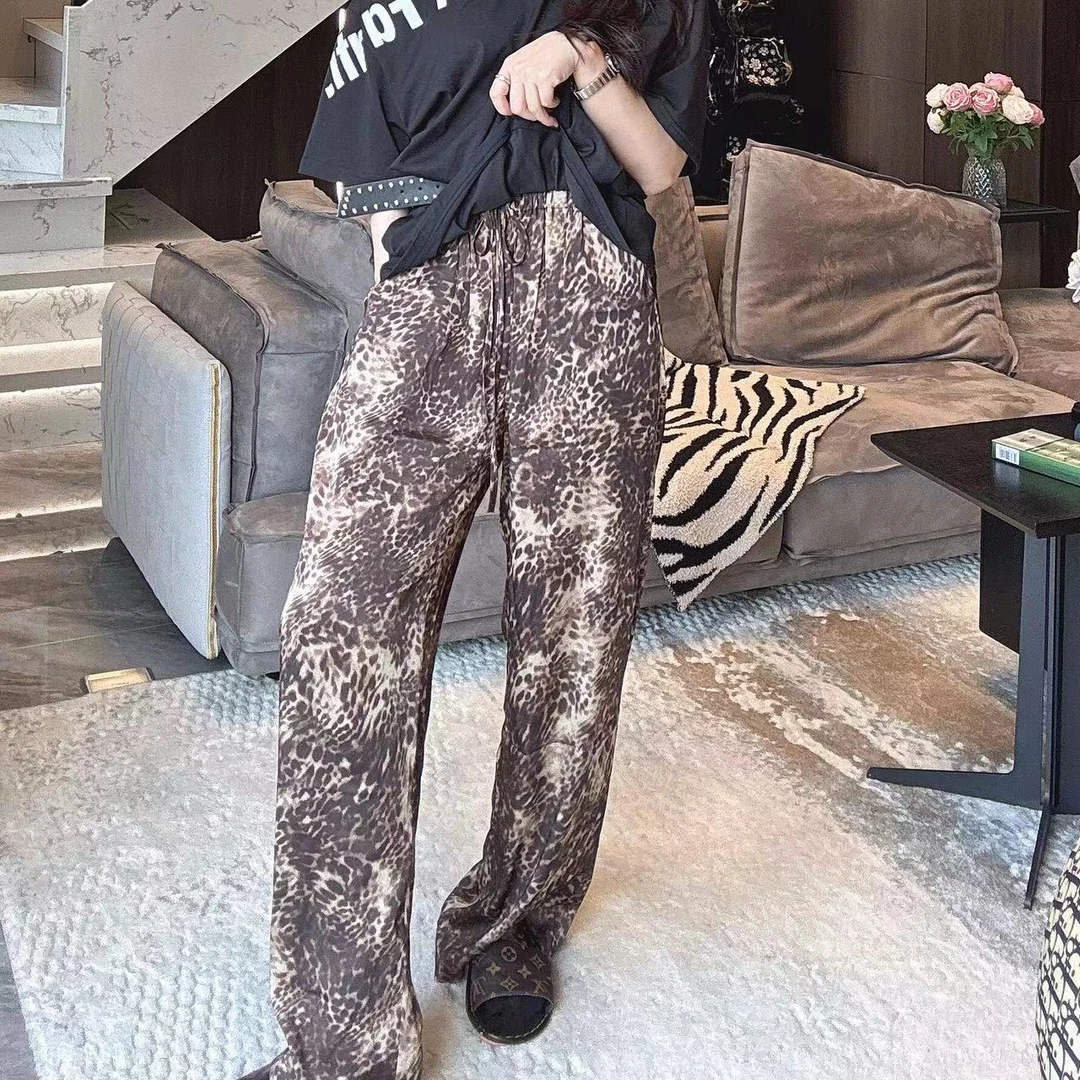 LL【女王优选】轻奢高端时尚气质设计师休闲裤80890显瘦直筒百搭